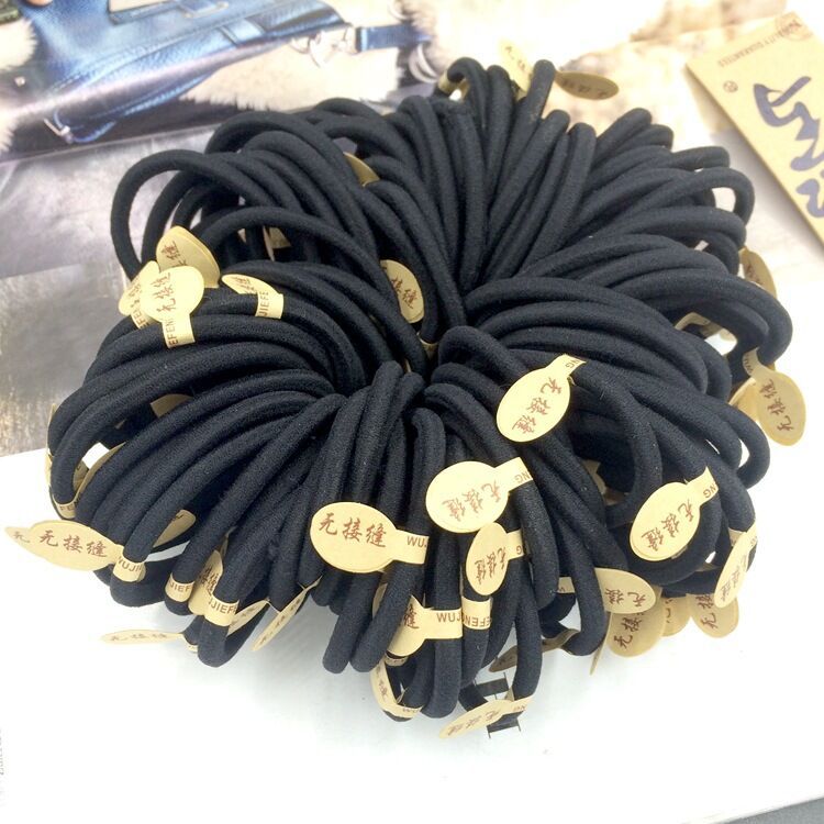 黑色彈力繩簡約髮圈