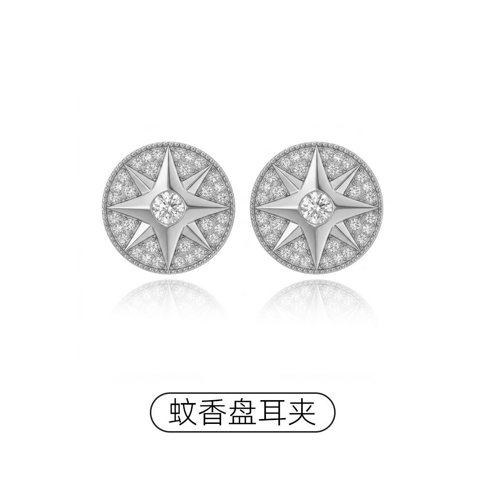 琺瑯愛心免耳洞耳夾－細節特寫85｜https://igowo.tw/