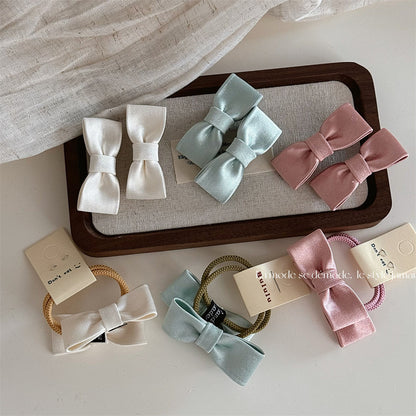 蝴蝶結髮夾套組－商品主圖｜https://igowo.tw/