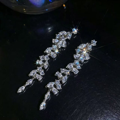 鋯石花朵耳釘