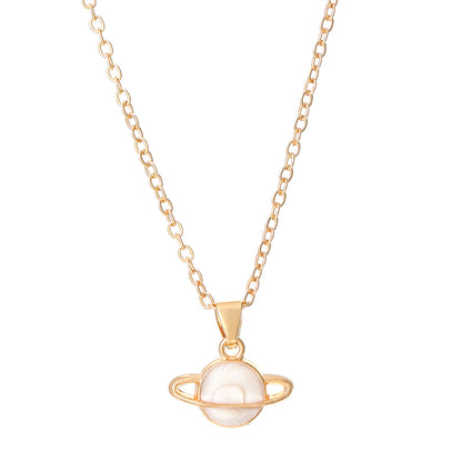 琺瑯星球項鍊耳環組