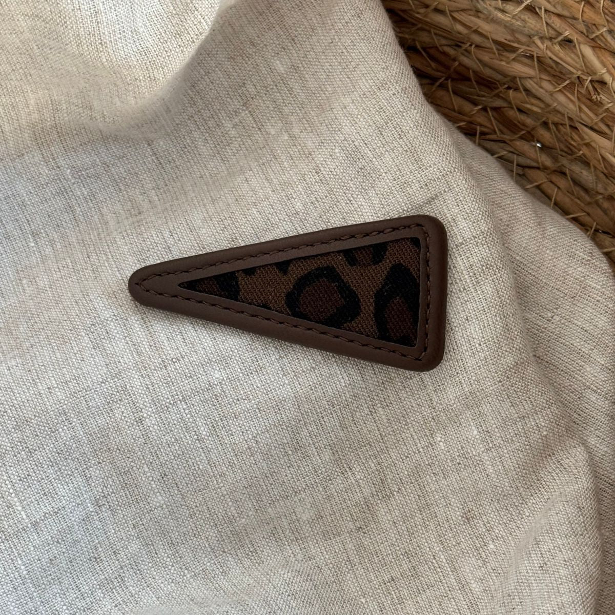 皮革豹紋復古簡約髮夾