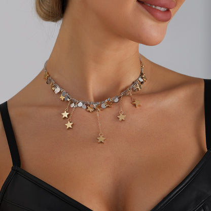 圓片交叉項鍊－商品主圖｜https://igowo.tw/