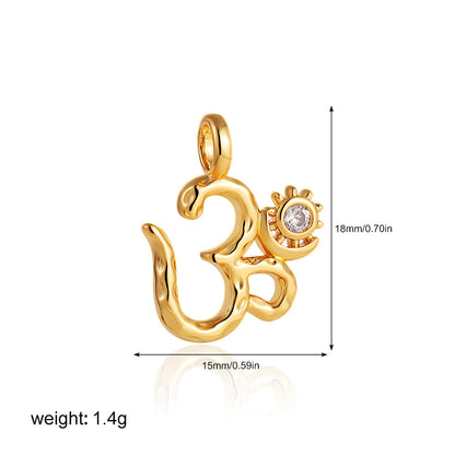 金色鋯石眼睛墜飾項鍊－細節特寫17｜https://igowo.tw/