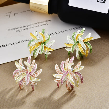 繽紛花朵耳釘－商品主圖｜https://igowo.tw/