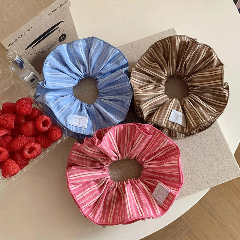 格紋大腸圈簡約髮圈－商品主圖｜https://igowo.tw/