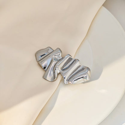 不鏽鋼天使太陽花胸針－/銀色款細節｜https://igowo.tw/