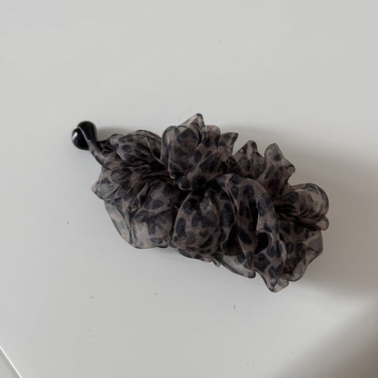 網紗碎花髮夾