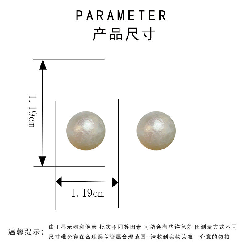 圓形簡約耳釘－細節特寫6｜https://igowo.tw/