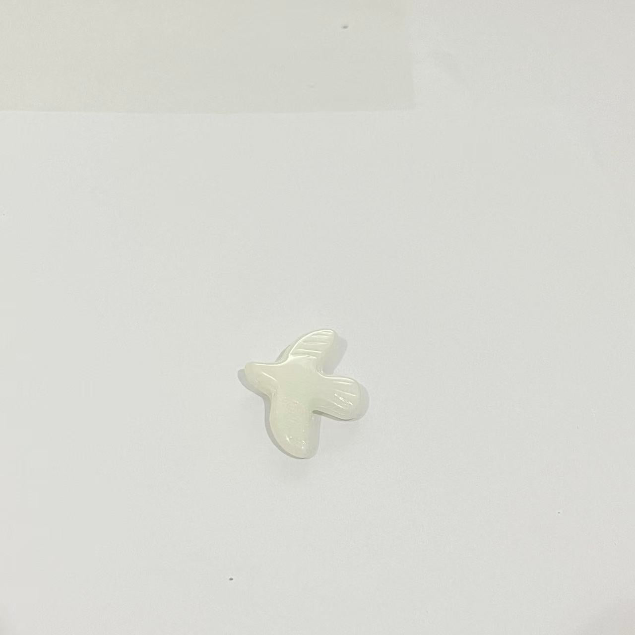 白色陶瓷長版項鍊－06 陶瓷白色款細節4｜https://igowo.tw/