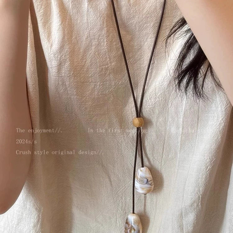 珍珠玫瑰墜飾復古項鍊－細節特寫6｜https://igowo.tw/