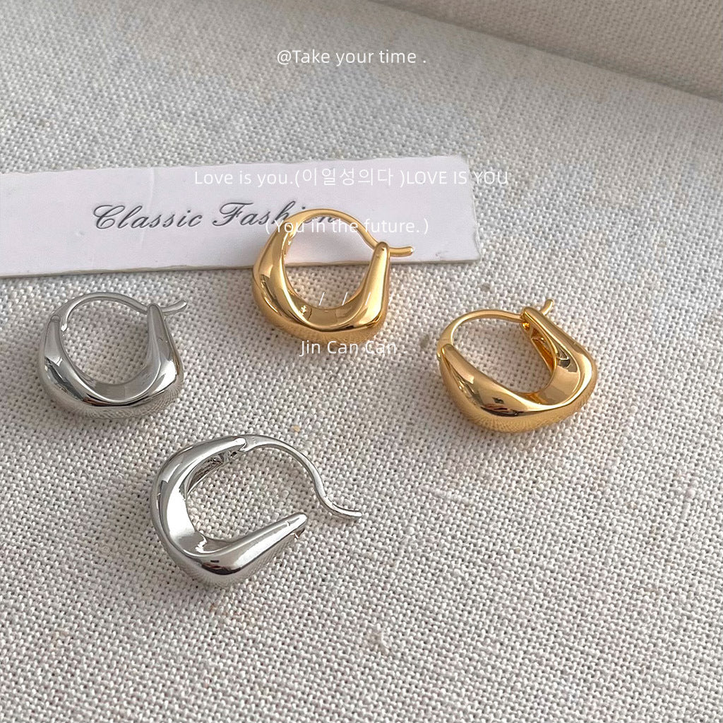 金屬簡約耳扣－商品主圖｜https://igowo.tw/
