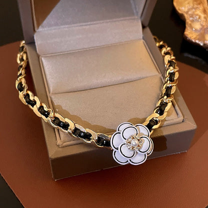 金色珍珠愛心電鍍項鍊－細節特寫13｜https://igowo.tw/