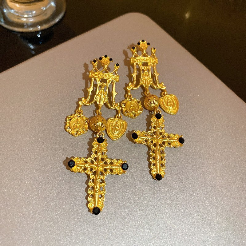 銀針不規則簡約耳環－細節特寫39｜https://igowo.tw/