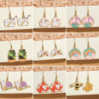 卡通簡約耳鉤－商品主圖｜https://igowo.tw/
