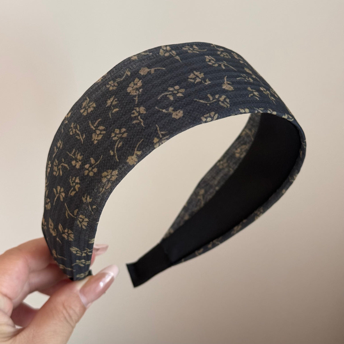 碎花寬版髮箍