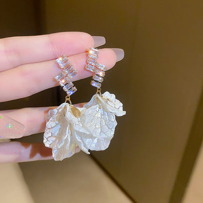 金色珍珠銀針流蘇耳環－細節特寫37｜https://igowo.tw/