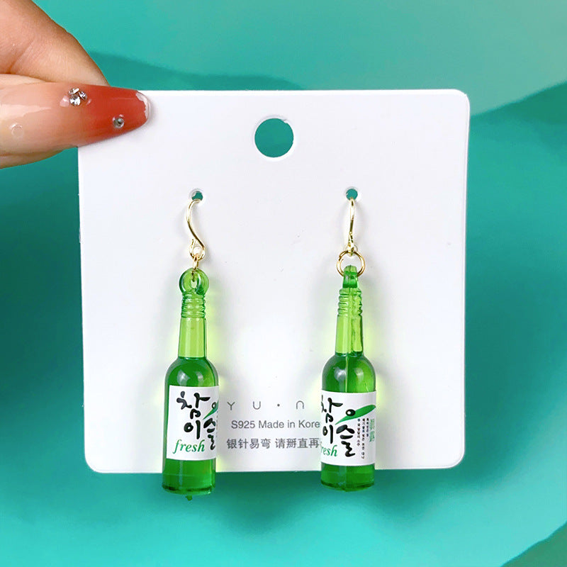 綠色金屬蝴蝶結耳釘－細節特寫28｜https://igowo.tw/